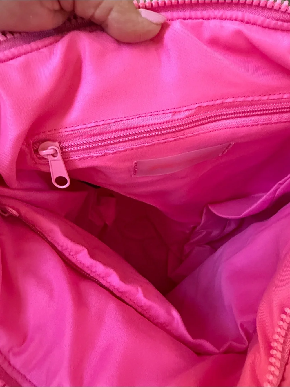 Free People fp movement Quilted Carryall Bag Bubblegum Pink NWT - Picture 9 of 10
